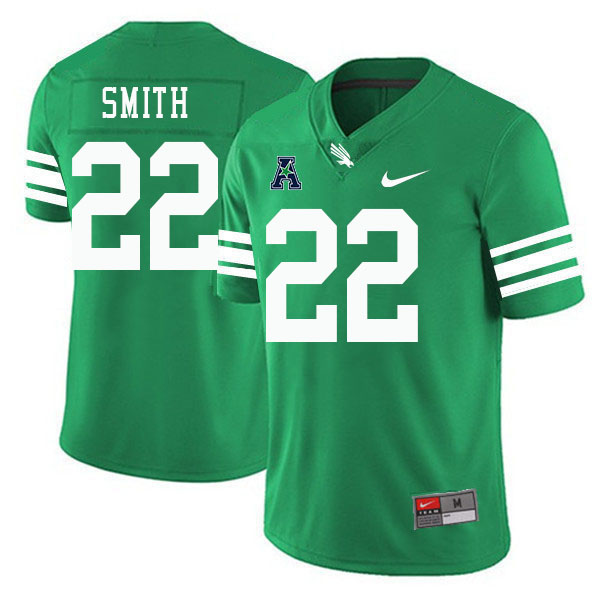 #22 Jaydon Smith North Texas Mean Green College Football Jerseys Stitched-Green